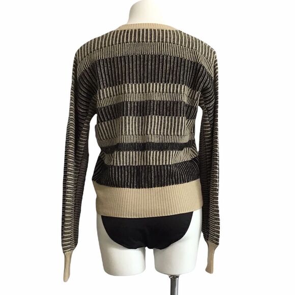 EQUIPMENT Aubin Sweater Crew Neck Neutral Pullover Knit Oversized New Size XS - Picture 4 of 16